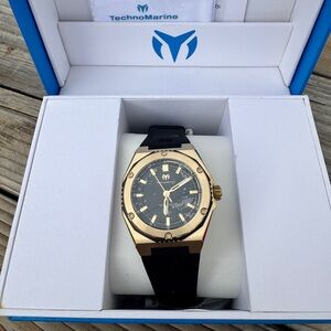 TechnoMarine Coral Legacy Women’s Watch 36mm Black Dial – New in Box